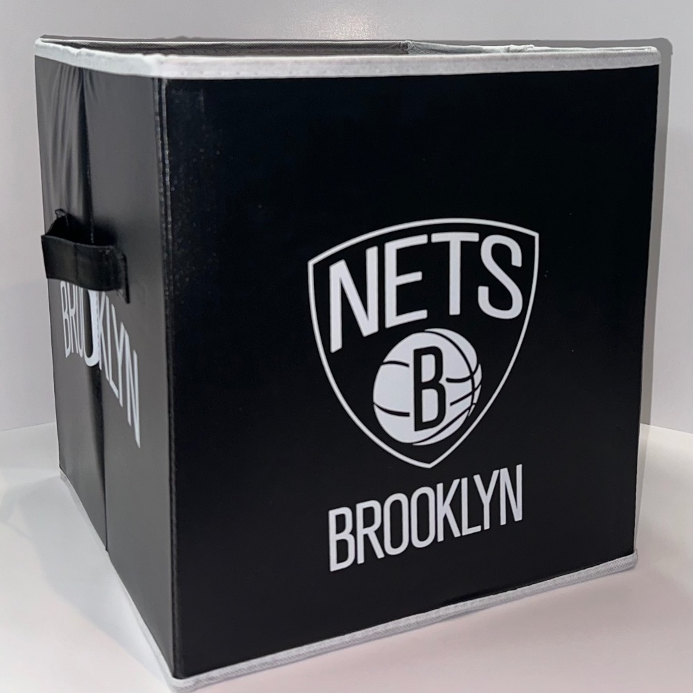 New Brooklyn Nets Storage Cube NBA 12x12x12
